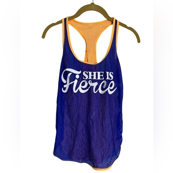Lorna Jane Colorblock She Is Fierce Netted Jersey XS - Picture 1 of 5